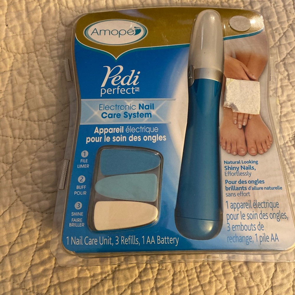 Amope Pedi Perfect Electronic Nail Care System NEW